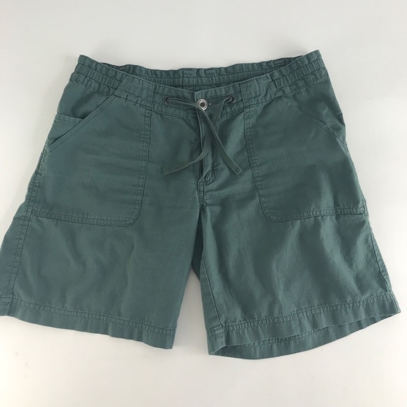 Patagonia Pants - Patagonia Cotton Sz 4 Shorts Green Drawstring